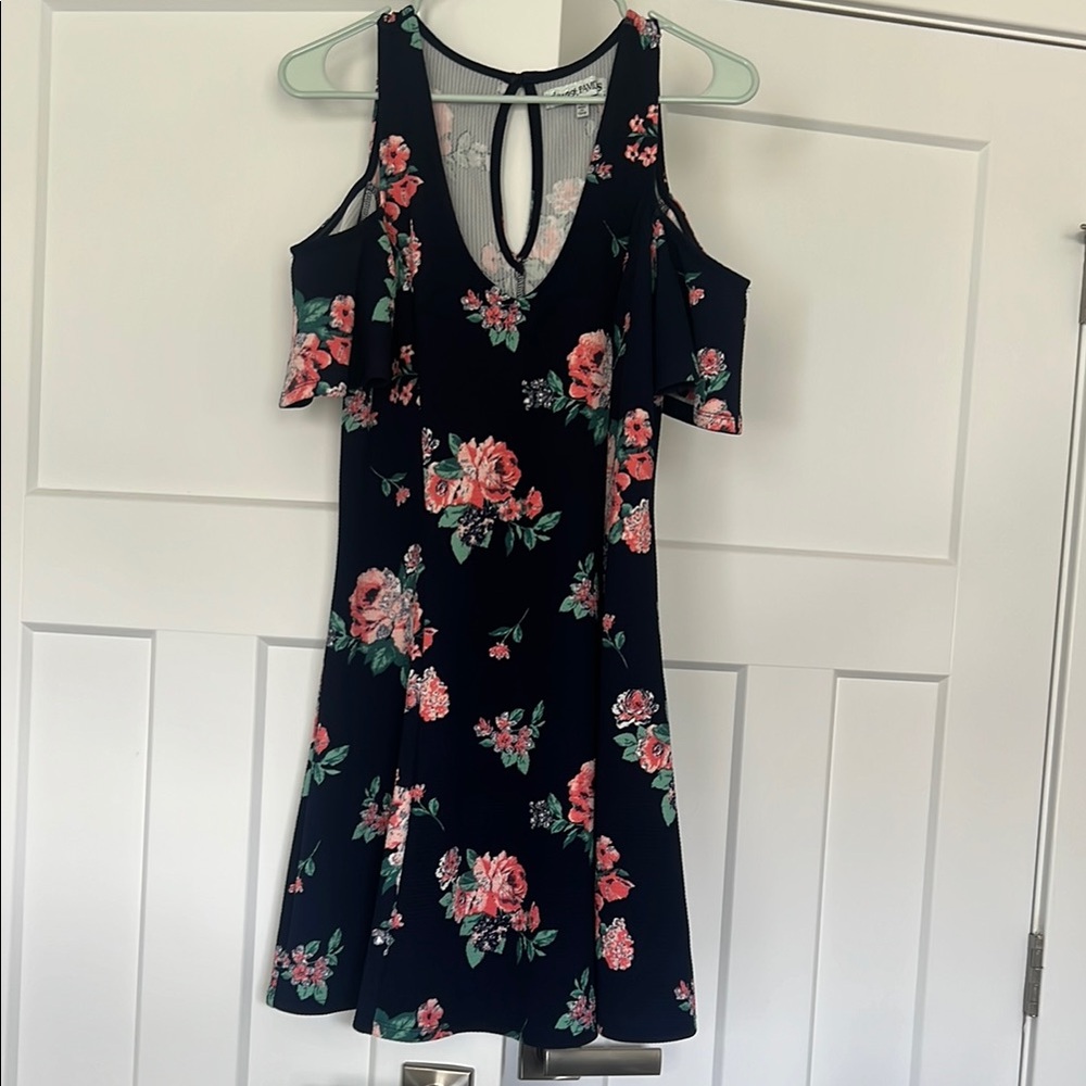 Floral Cold Shoulder Dress